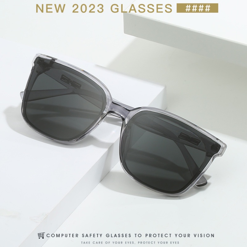 Kính Mát Gọng Vuông Kim Loại Phong Cách Retro Hàn Quốc