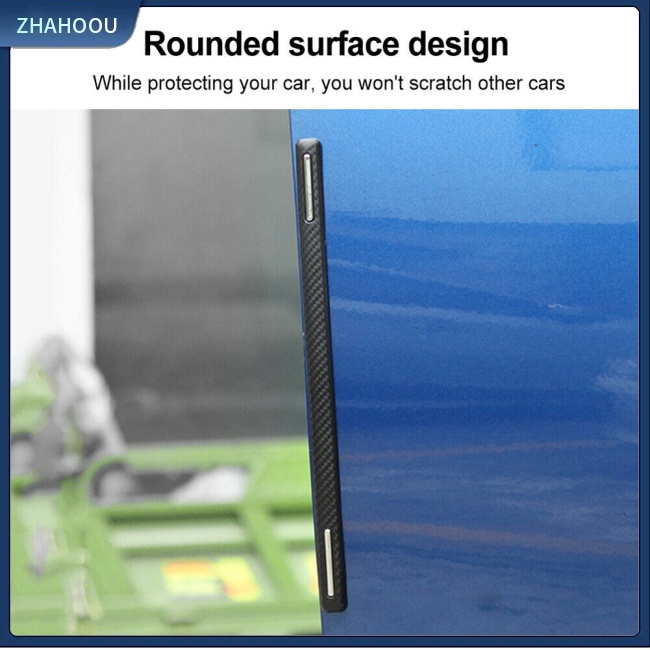 ☃Phụ Kiện Trang Trí Nhà Cửa Kiểu Dáng Dễ Thương Xinh Xắn☃ Bộ 4 Miếng Dán Góc Cạnh Xe Hơi Chống Trầy Xước Họa Tiết Sợi Carbon