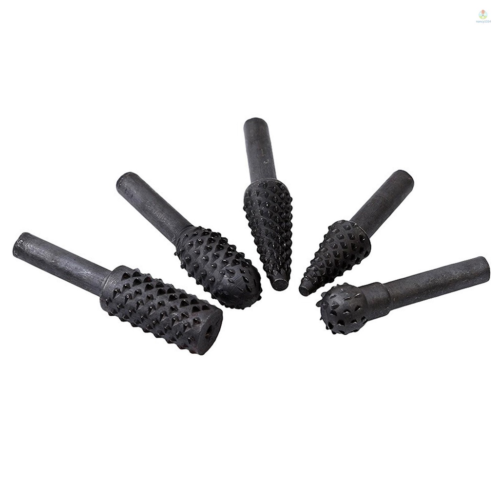 Bộ 5 Mũi Khoan Tròn 1 / 4 inch Chuyên Dụng Cho Điêu Khắc Gỗ