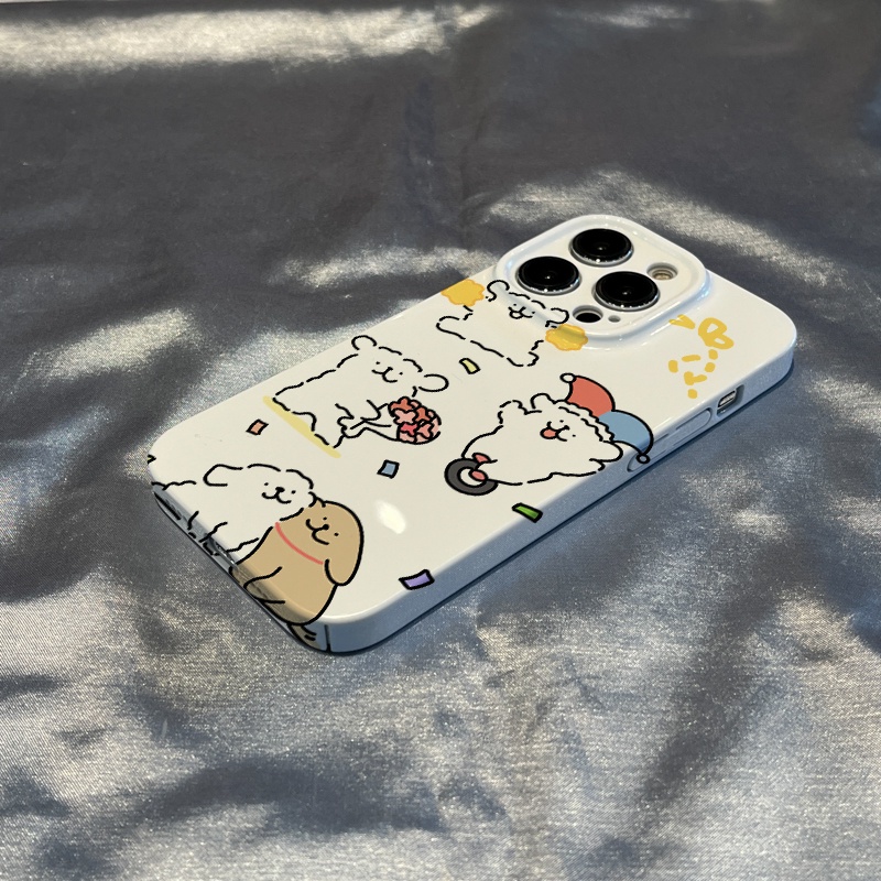 Ốp Điện Thoại In Hình Chú Chó Hoạt Hình Dễ Thương Cho iPhone13 118P7 14pro max