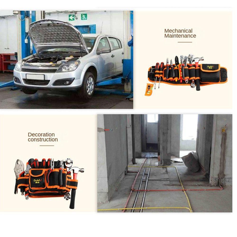 Túi Canvas Đeo Hông Đựng Dụng Cụ Sửa Chữa Đa Năng Cho Thợ Điện