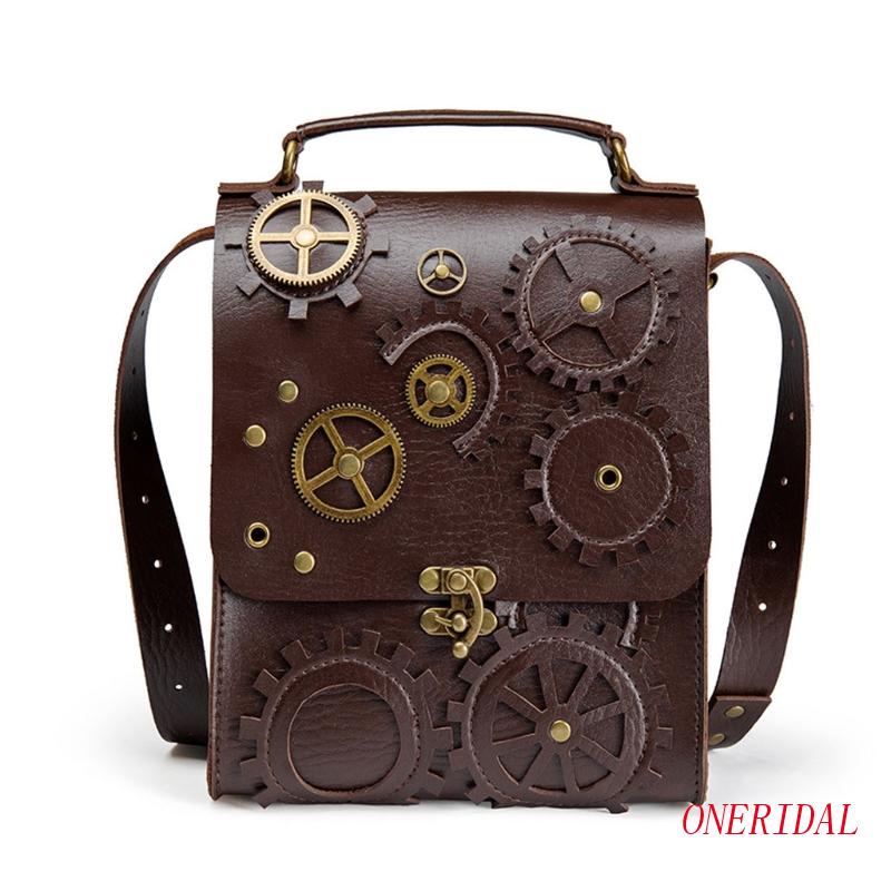 Túi Xách Đeo Vai Phong Cách Steampunk Thời Trang Cho Nữ