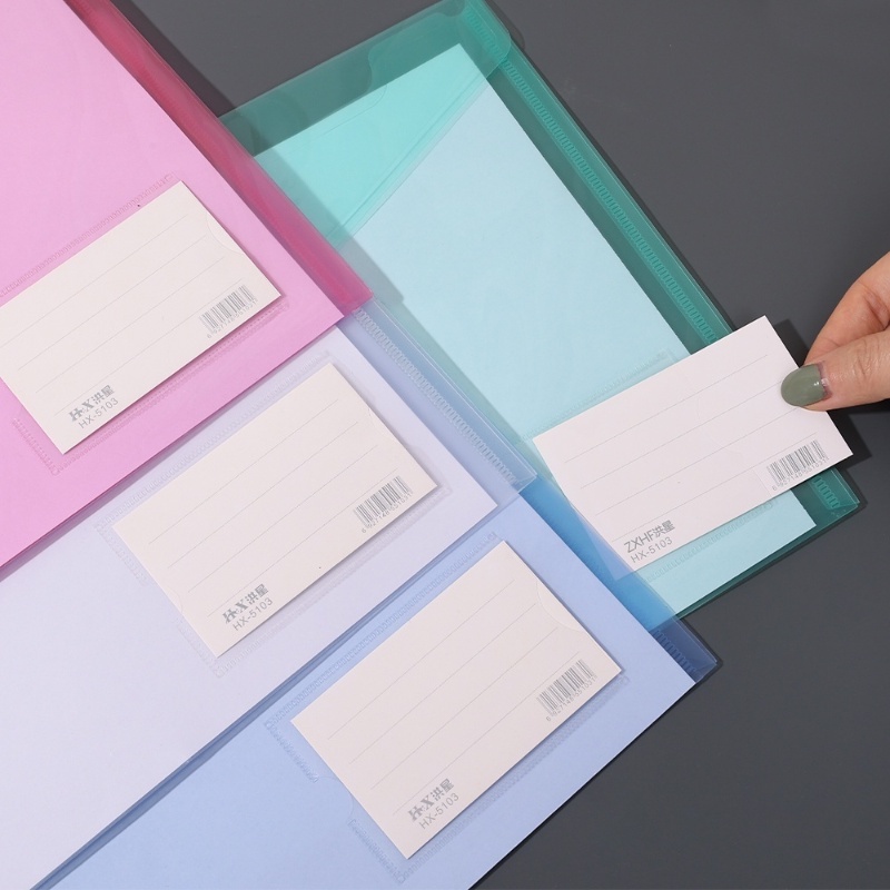 Túi Đựng Tài Liệu Khổ A4 Bằng Nhựa PVC Trong Suốt Dày Dặn Chống Thấm Nước Chất Lượng Cao