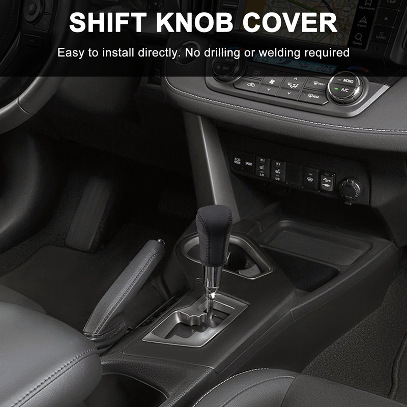 Bọc Cần Số Xe Hơi Bằng Da Thêu Tay DIY Cho Toyota Corolla Rav4 Rav 4 2014-2019