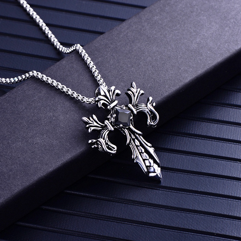 Vòng cổ Hai Lớp Mặt Hình Rồng Phong Cách Retro Thời Trang