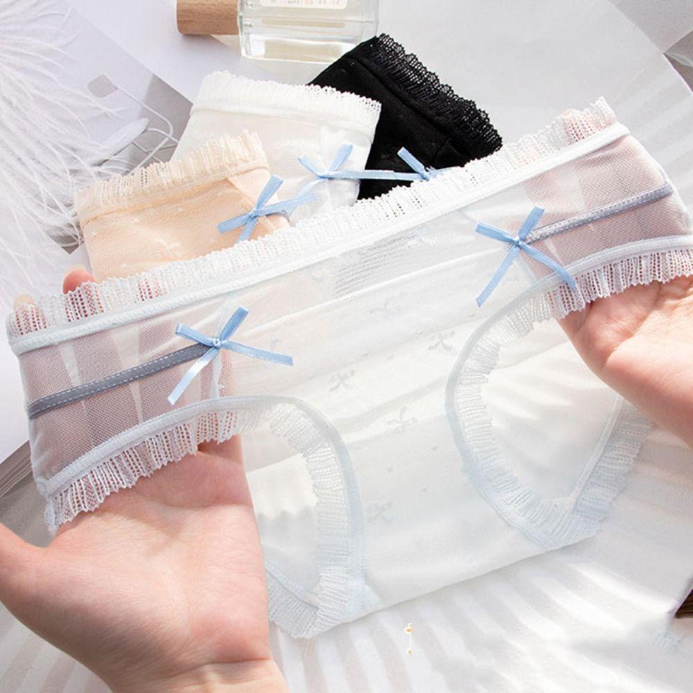 Quần Lót Ren Lưới Màu Sắc Đáng Yêu Cho Nữ