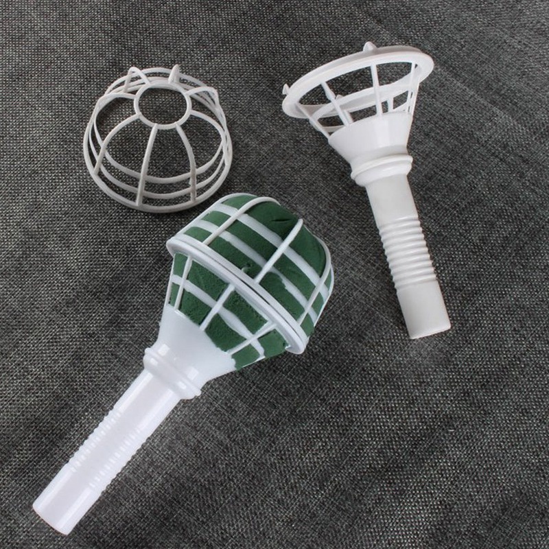 Set 10 Giá Đỡ Bó Hoa Bằng Xốp Có Tay Cầm Tiện Lợi Dành Cho Tiệc Cưới