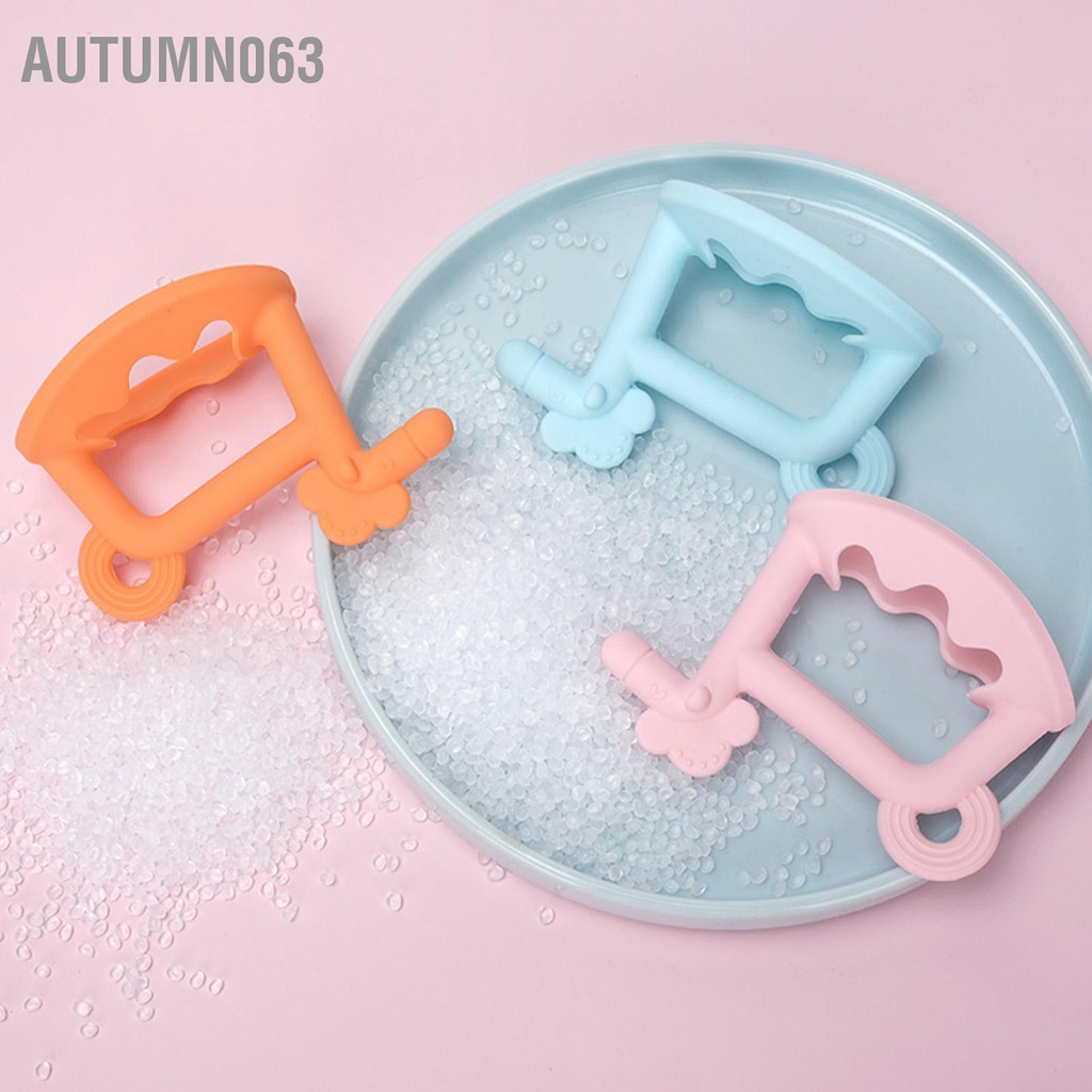 Autumn063 Bé Mọc Răng Đồ Chơi Hình Ngựa Mềm Cấp Thực Phẩm Nhai Cho Vòng Kèm Hộp