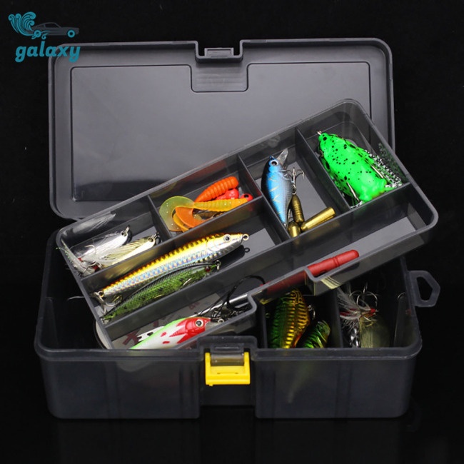 Galaxy Hộp Đựng Mồi Câu Cá 2 Tầng Có Thể Điều Chỉnh Tiện Lợi