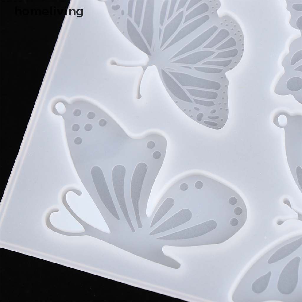 1 Khuôn Làm Móc Khóa Hình Bướm Bằng Silicone DIY