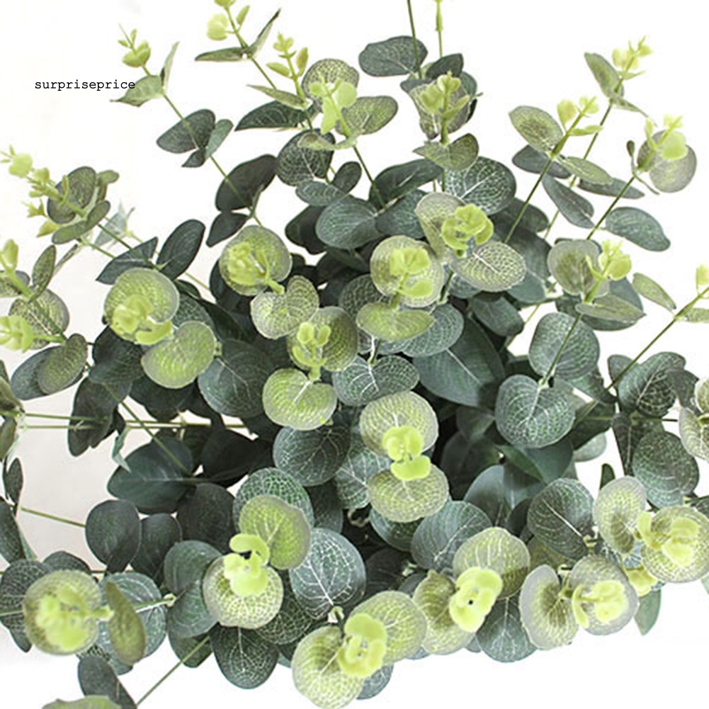 1 Bó Lá Bạch Đàn Nhân Tạo Bằng Nhựa Cho Trang Trí