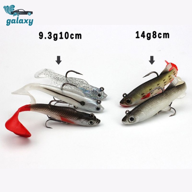 Galaxy Bộ 5 Mồi Câu Cá Mềm 9.3g / 14g Chất Lượng Cao