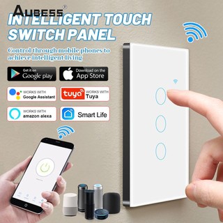 Công tắc cảm ứng thông minh công tắc thông minh wifi tuya kính thần kỳ 100-250v cảm ứng trung tính kiểu mỹ