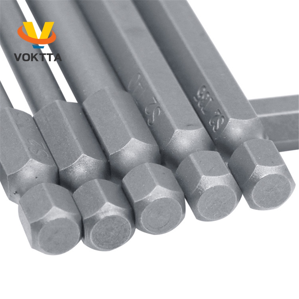 Bộ 12 Mũi Tua Vít Lục Giác Từ Tính 1 / 4 "S2 Bằng Thép 50mm / 75mm / 100mm