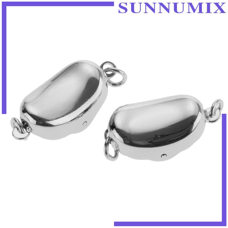 Set 2 Móc Cài Mạ Bạc 925 Dùng Làm Trang Sức Thời Trang