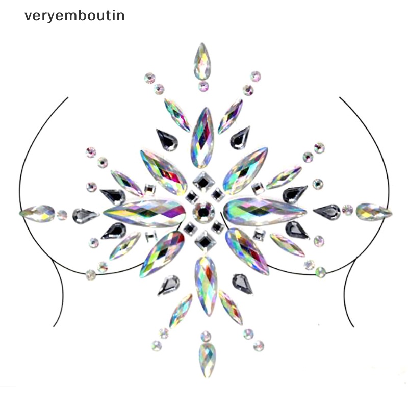 Miếng Dán Ngực Đính Hạt Kim Cương Pha Lê Lấp Lánh