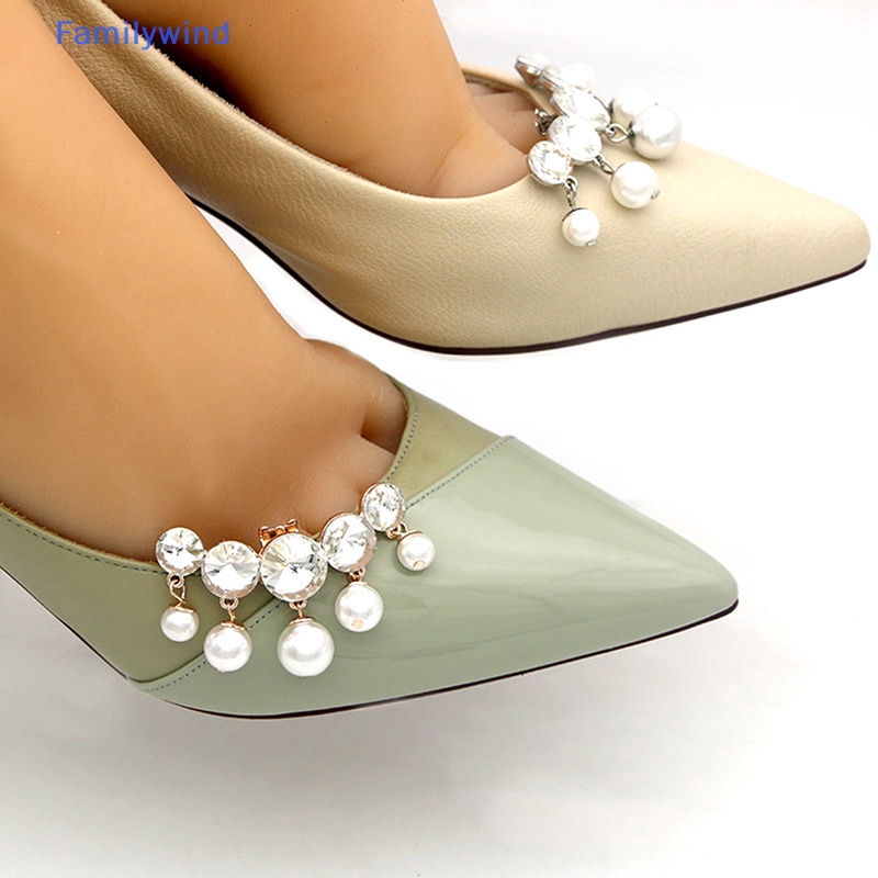 1 Kẹp Đính Đá Trang Trí Giày Cao Gót Cho Cô Dâu