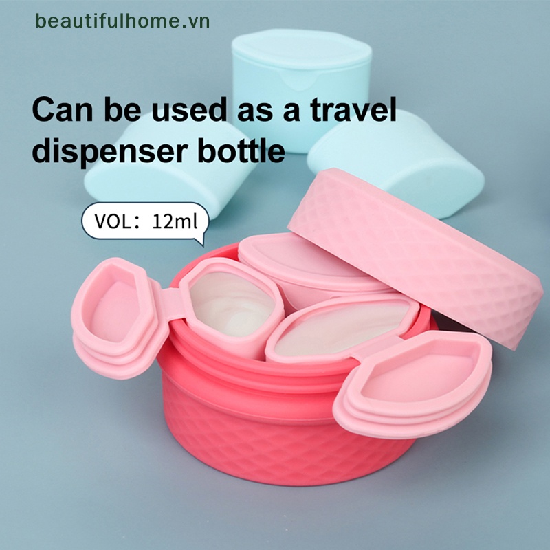 Hộp Đựng Thuốc 3 Trong 1 Bằng Silicone Tiện Dụng Mang Theo Du Lịch