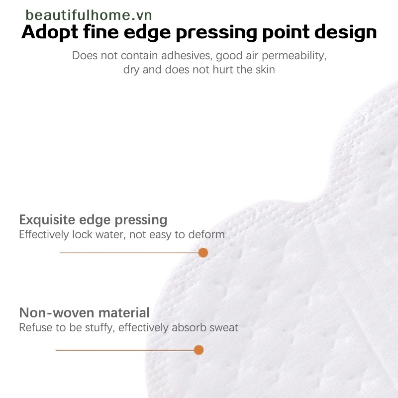 Bộ 50 Miếng Dán Thấm Hút Mồ Hôi Vùng Da Dưới Cánh Tay Dùng Một Lần