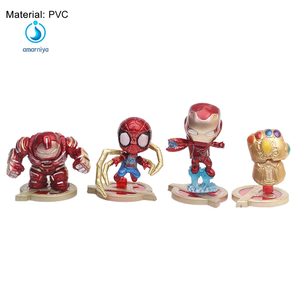 Bộ 8 Mô Hình Nhân Vật Marvel Đa Năng Dùng Trang Trí Nhà Cửa