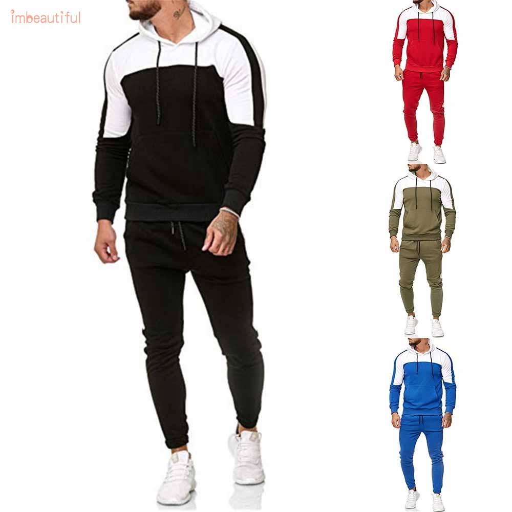 Men’s Sweatsuit Casual Hooded Jogging Large Size Muscle Pentecost Soft