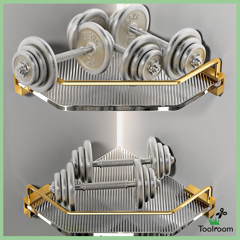 Kệ Đựng Đồ Dùng Gắn Góc Tường Nhà Tắm Chống Gỉ Tiện Dụng