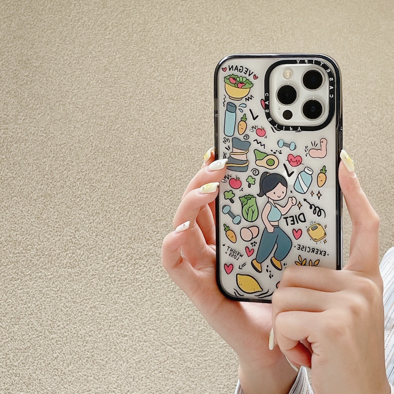 Ốp Điện Thoại Acrylic Cứng In Hình Cô Gái Cho iPhone 15 14 13 12 11 Pro Max Plus