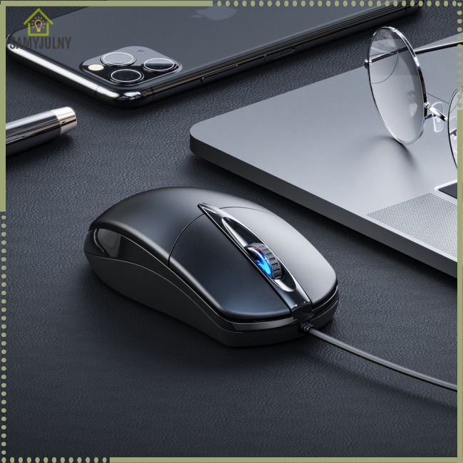 Chuột Quang Chơi Game Có Dây Usb Siêu Mỏng Không Ồn Chuyên Dụng Cho Laptop / Notebook