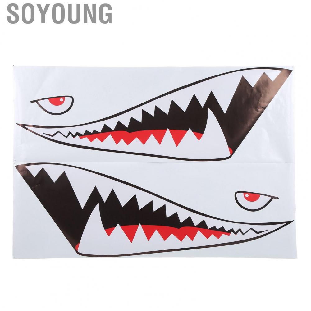 Soyoung Auto Side Door Sticker Mouth  Decal Lightweight Car Exterior