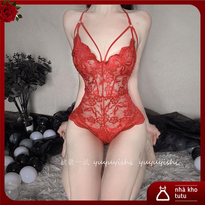 Bodysuit liền thân ren hở bạo gợi cảm L337 Nhà Kho TuTu