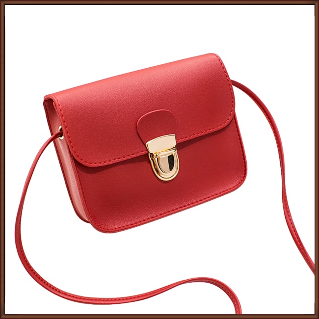 Túi Xách Da PU Mềm Màu Trơn Thời Trang Cho Nữ