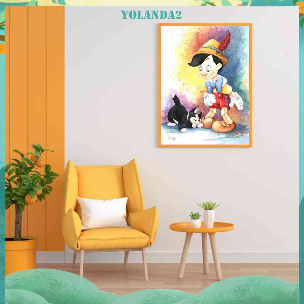 Bộ Tranh Đính Đá Họa Tiết Hoạt Hình Độc Đáo DIY Dùng Trang Trí Nhà Cửa