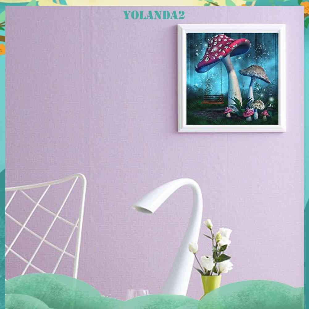 Tranh Đính Đá Kim Cương Toàn Bộ 5D DIY Hình Cây Nấm