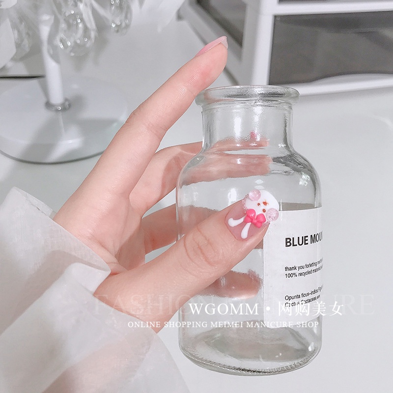 Phụ Kiện Trang Trí Móng Tay Hình Gấu Nơ Ba Chiều Dễ Thương Mới