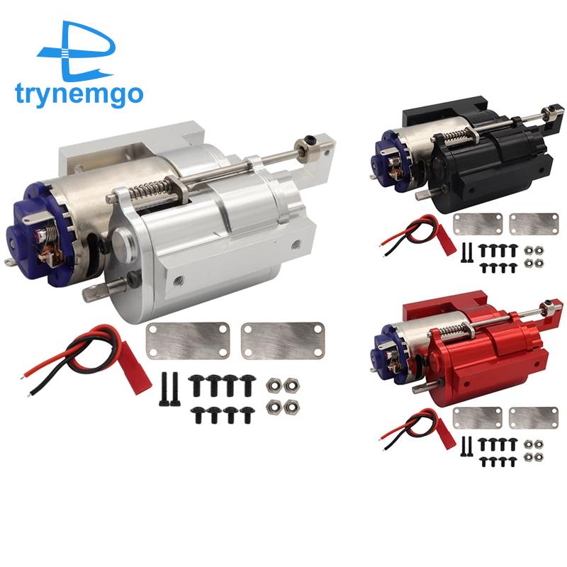 1 Bộ Hộp Số Truyền Động 2 Tốc Độ Bằng Kim Loại Màu Bạc Cho Xe Hơi Điều Khiển Từ Xa WPL C14 C24 B14 B24 MN D90 MN-90 MN98 MN