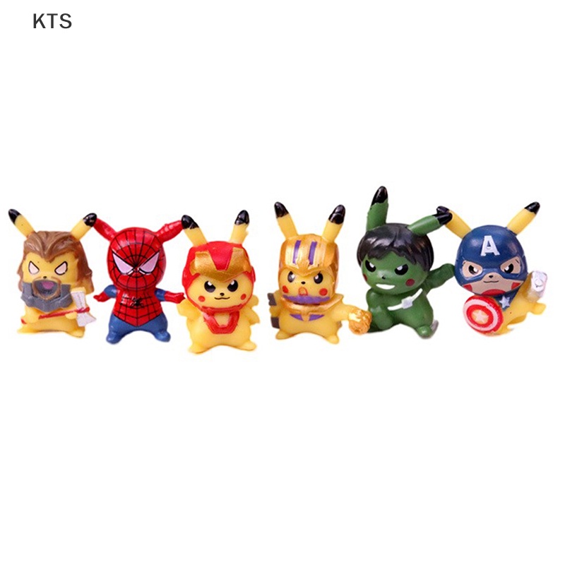 Set 6 Mô Hình Nhân Vật Phim Hoạt Hình Pokemon