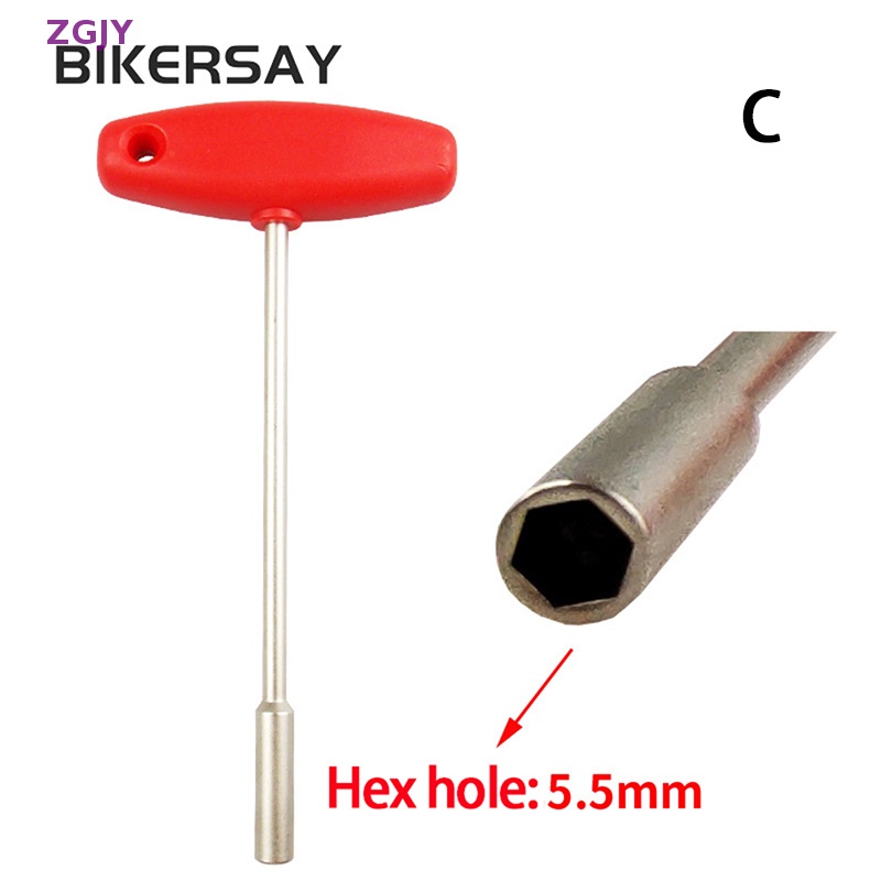 Cờ Lê Chữ T Bằng Thép Bền Bỉ ZGJY 3.2 / 4.7 / 5.5mm Dùng Sửa Chữa Xe Đạp Leo Núi Mới