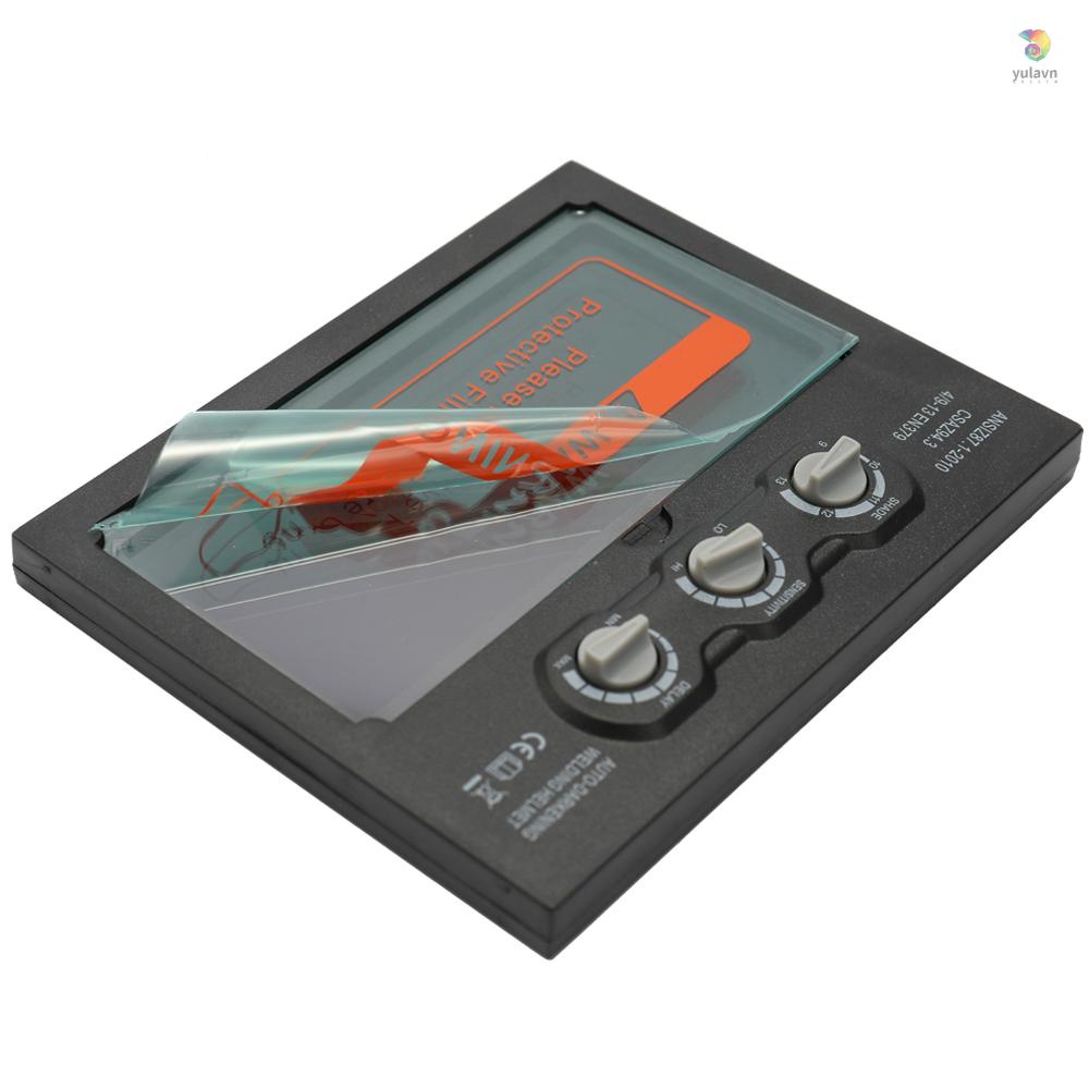 Mũ Bảo Hiểm Hàn Năng Lượng Mặt Trời Tự Động Tối Kèm Kính Lọc Hiệu Chỉnh Cho TIG MIG MAG MMA