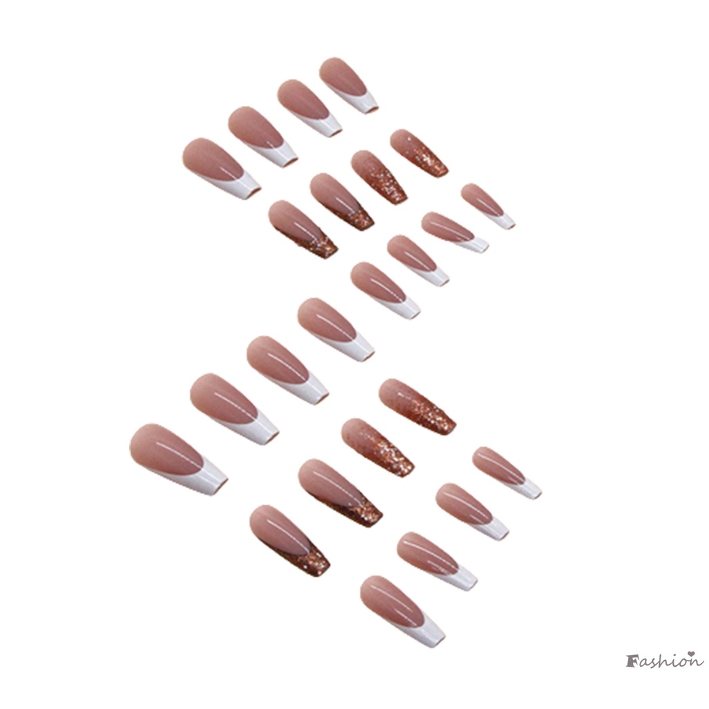 Bộ Móng Tay Giả Lấp Lánh Thời Trang Cho Nữ