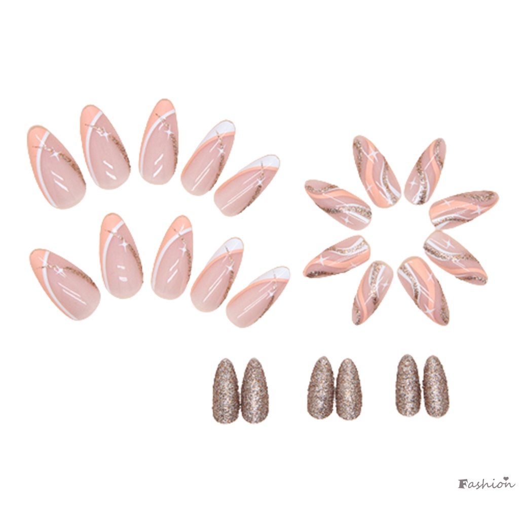 Móng Tay Giả Lấp Lánh Dễ Sử Dụng Và Loại Bỏ Móng Giả