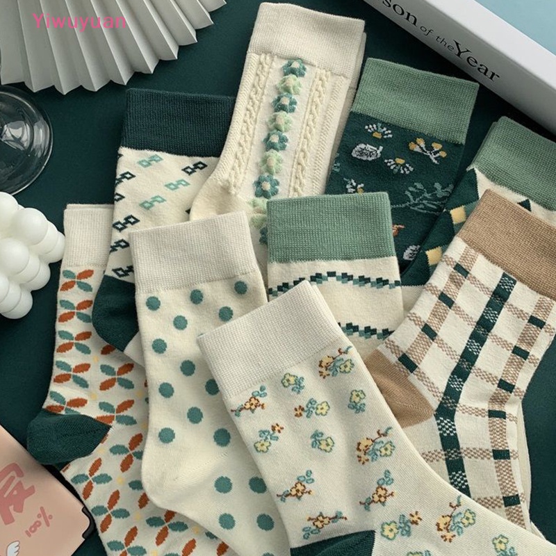 1 Đôi Vớ Cotton Thể Thao Thoáng Khí Thoải Mái Phong Cách Lolita Hàn Quốc Mới