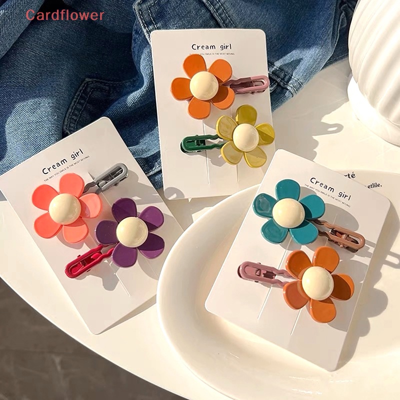 Kẹp Tóc Hình Hoa Nhiều Màu Sắc Ngọt Ngào Cho Nữ