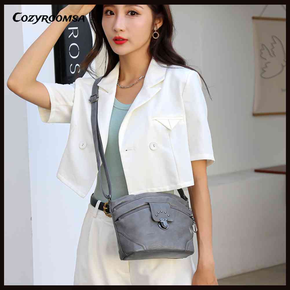 Túi Đeo Chéo Da PU Mềm Thanh Lịch Cho Nữ