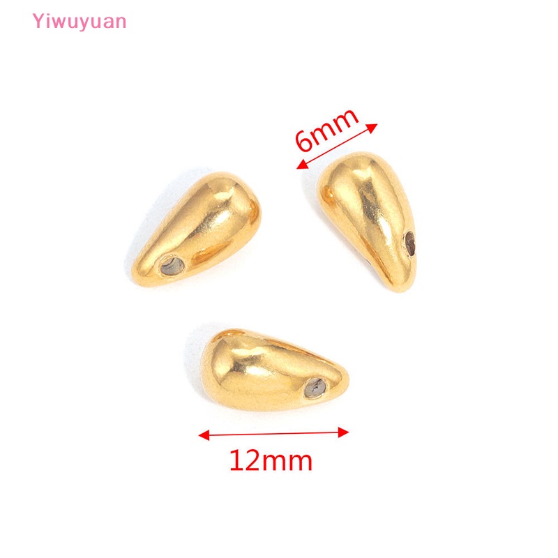 Mặt Vòng cổ / Bông Tai Hình Giọt Nước Bằng Thép Không Gỉ DIY Mới