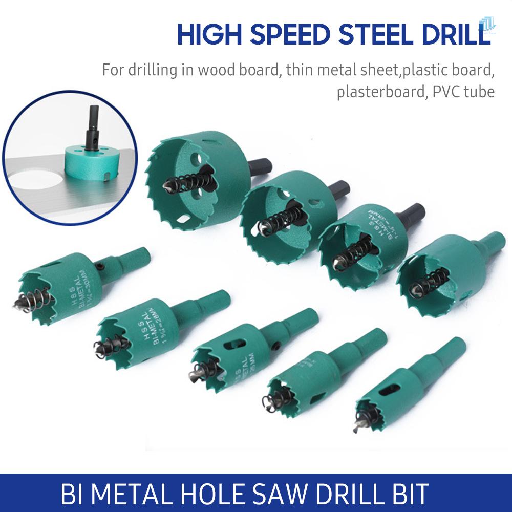 Bộ 9 Mũi Khoan Lỗ 19mm - 51mm Tốc Độ Cao Chuyên Dụng