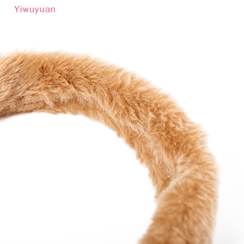 < Yiwuyuan > Túi Đeo Vai / Kẹp Nách Mini Phủ Lông Giả Mềm Mại In Họa Tiết Da Báo Thời Trang Mùa