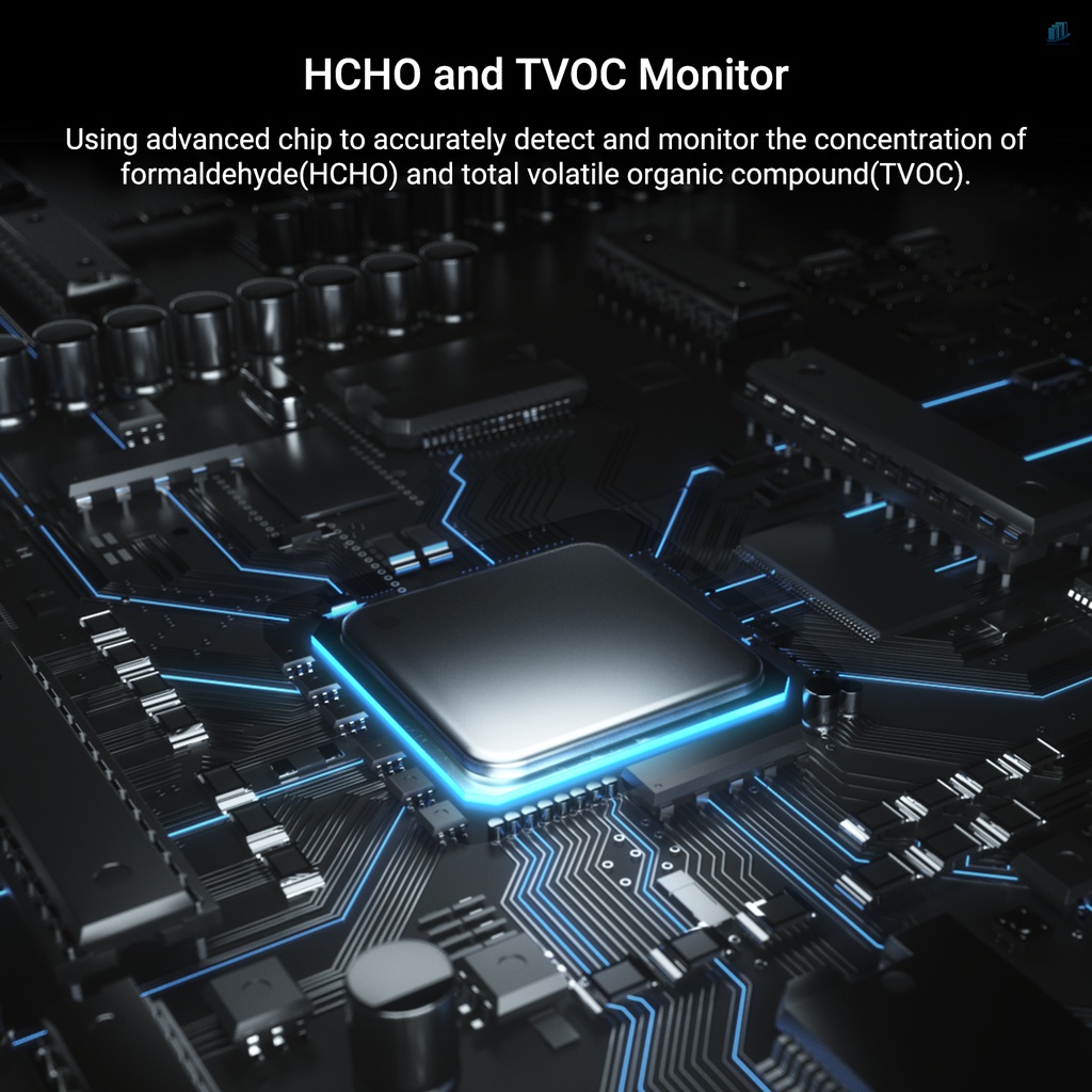 (s2mwvn) Noyafa Máy Phát Hiện Chất Lượng Không Khí Trong Nhà Với Hệ Thống Báo Động Đèn LED Báo Hiệu HVAC