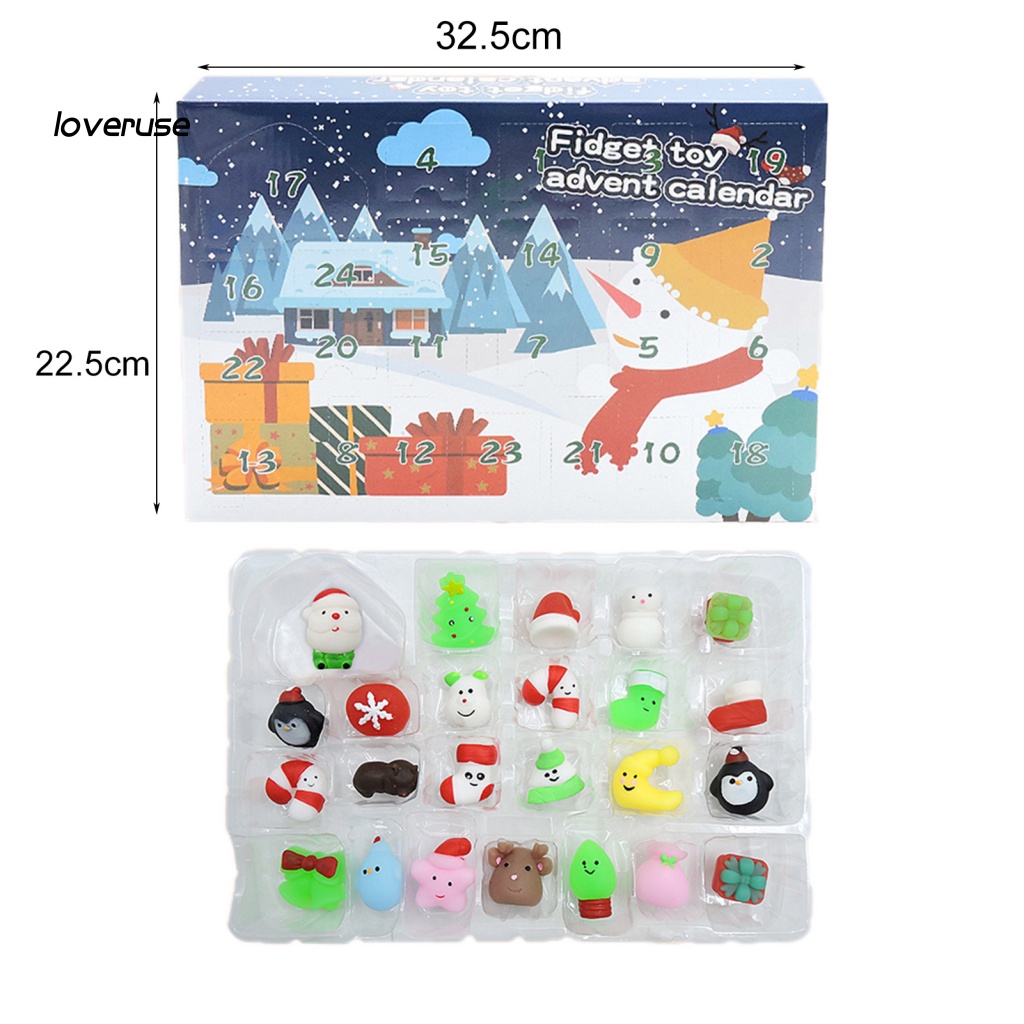 1 Bộ Đồ Chơi Bóp Nén Giảm Căng Thẳng Chủ Đề Giáng Sinh