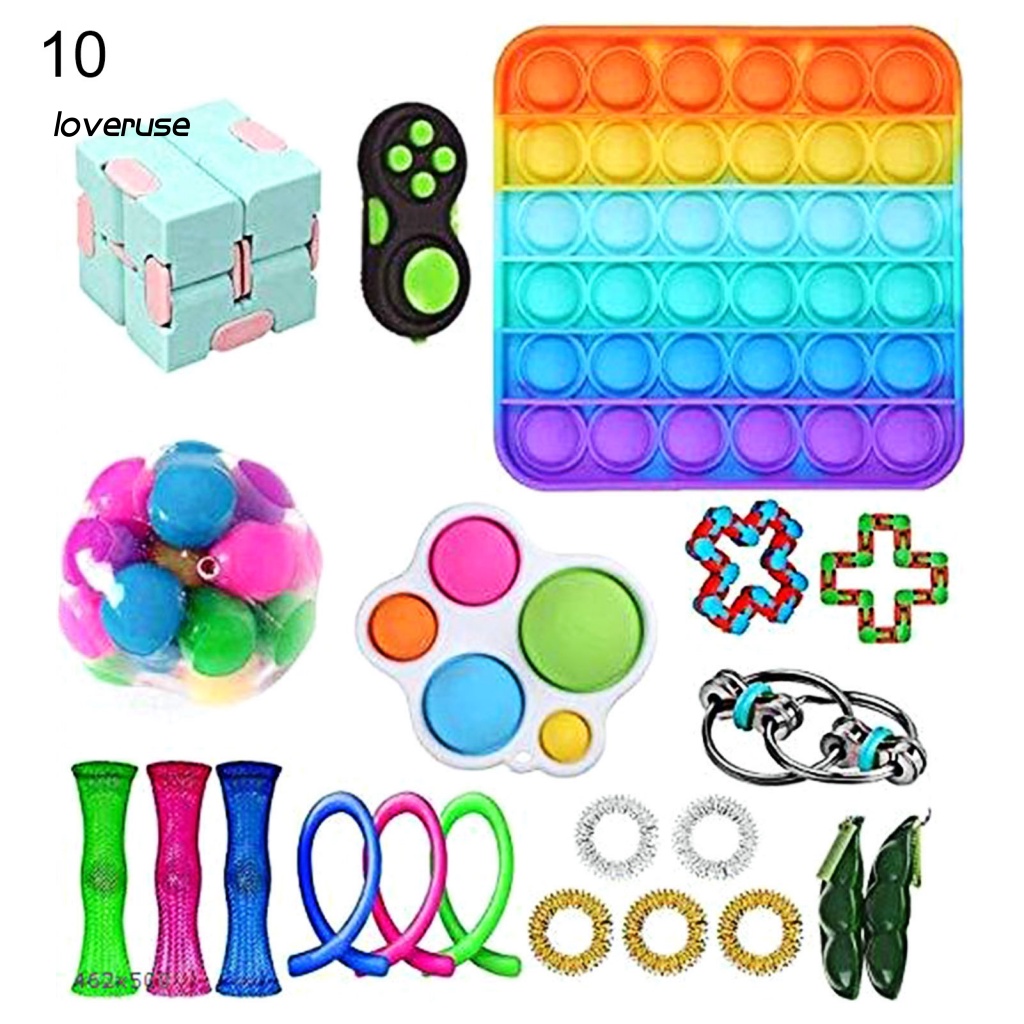 Set 5 / 20 / 21 / 22 Đồ Chơi Bóp Tay Hình Khối Lập Phương Cho Bé