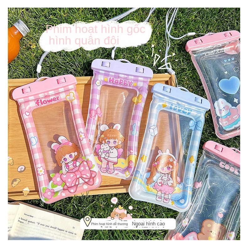 Túi pvc Trong Suốt Đựng Điện Thoại Chống Thấm Nước Có Thể Chạm Màn Hình Cảm Ứng